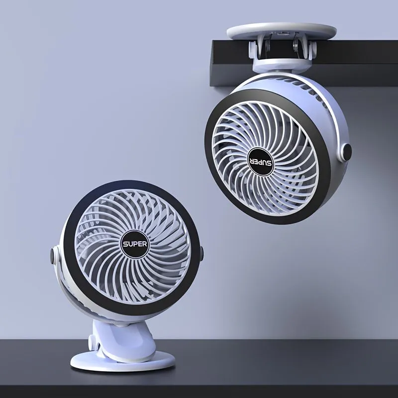 Enjoy Cool Breezes Anywhere Portable Circular Clip-On Fan